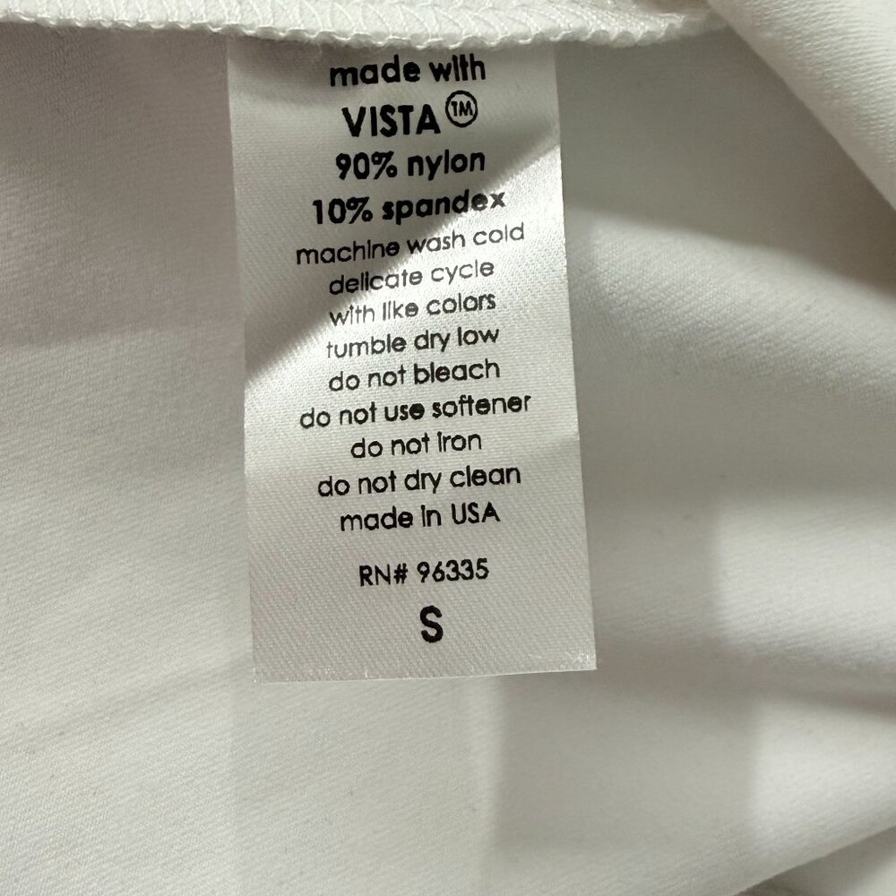 Susana Monaco White Fit & Flare Dress With Bow-Tie Shoulders Size Small - Picture 5 of 5
